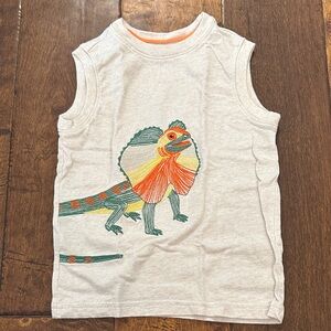 Gymboree Toddler Boys Cream Tank Top with Lizard